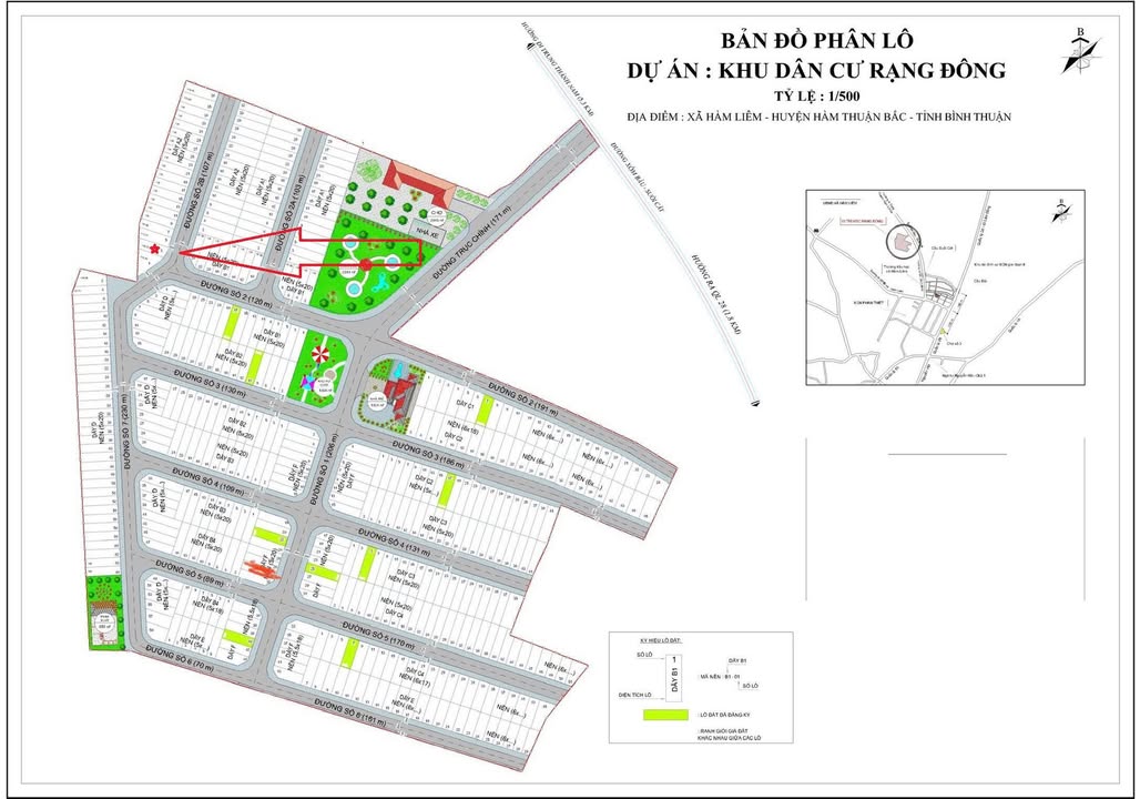 Đất nền KDC Rạng Đông, Hàm Liêm 100m² giá 920 triệu - Sổ hồng riêng công chứng ngay!