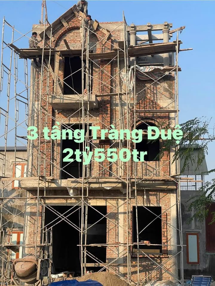 Nhà 3 tầng Lê Lợi, An Dương 60m² giá 2.55 tỷ - Thiết kế hiện đại, gần khu công nghiệp!