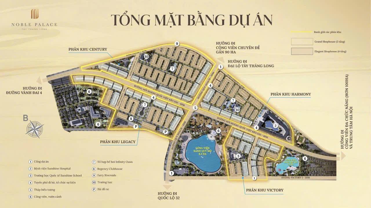 Shophouse Noble Palace Tây Thăng Long 245m² giá 17 tỷ - Đầu tư sinh lời hấp dẫn!