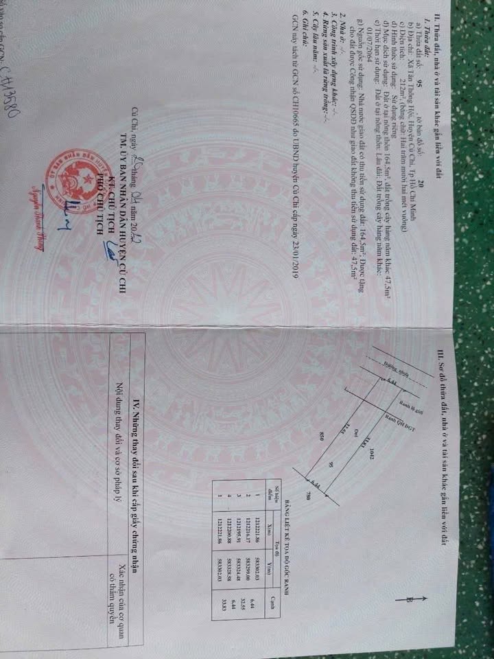 Đất nền Tân Thông Hội, Huyện Củ Chi 221m² giá 3.86 tỷ - Đầu tư sinh lời ngay!