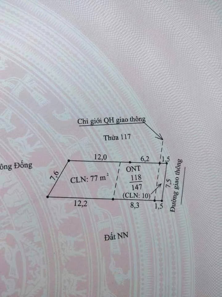 Đất nền 147m² tại Xã Cộng Lạc, Huyện Tứ Kỳ - Giá 1.05 tỷ, thương lượng hợp lý!