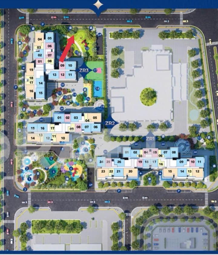 Căn hộ 1 phòng ngủ ZR3 Giang Biên 43m² giá 3.28 tỷ - View thoáng mát!