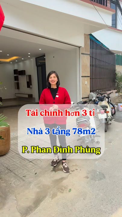 Nhà 3 tầng Phường Phan Đình Phùng 78m² giá 3 tỷ - Thiết kế hiện đại, tiện nghi!