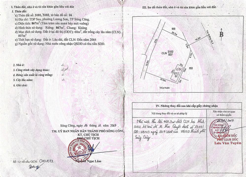Đất nền mặt đường QL3 xã Lương Phú 397m² giá 5.5 tỷ - Cơ hội đầu tư tuyệt vời!