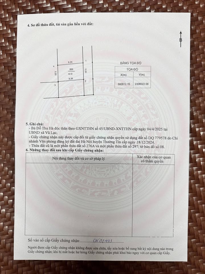 Đất nền Chương Dương, Hoàn Kiếm, Hà Nội 42.8m² giá chỉ 1.72 tỷ - Ô tô vào tận đất!