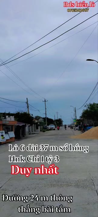 Lô đất mặt tiền đường lớn Phường Hoà Hiệp Trung 222m² giá chỉ 1.3 tỷ - Cơ hội đầu tư tuyệt vời!