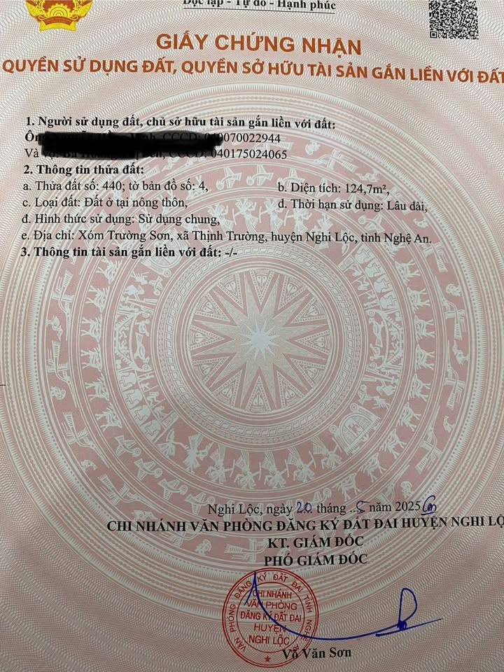 Đất nền Nghi Trường 127m² giá 1.XY tỷ - Lô góc thoáng mát, tiện ích đầy đủ!