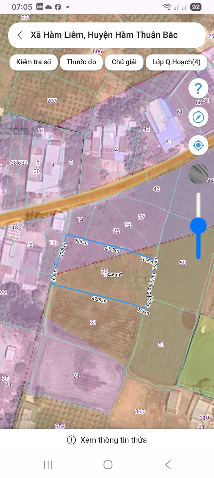 Đất thổ cư Thôn Thuận Thành, Hàm Liêm 1300m² giá 799 triệu - Đường ô tô vào tận nơi!