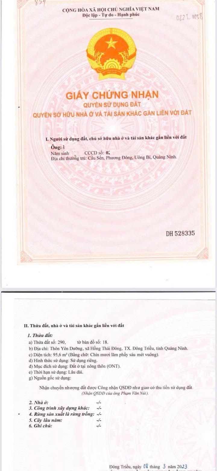Nhà bán Khu Vĩnh Thái, Phường Hoàng Quế, 95.6m² - Gần chợ, trường học, thuận tiện giao thông!