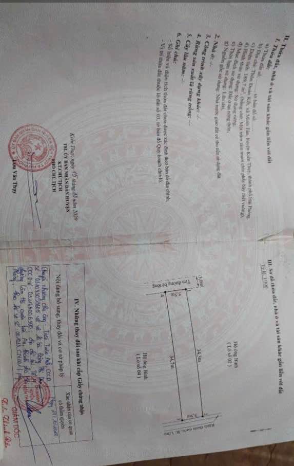 Lô đất Đoàn Kết, Minh Tân, Kiến Thuỵ 189.7m² giá 1.897 tỷ - Đầu tư sinh lời hấp dẫn!