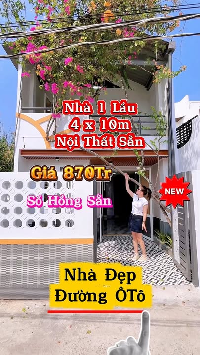 Nhà mới 100% tại Lộc Hậu, Cần Giuộc 40m² giá 870 triệu - Thiết kế hiện đại, đầy đủ nội thất!