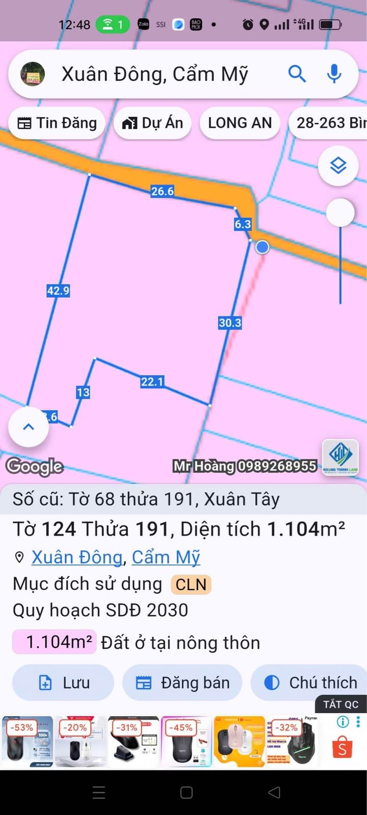 Đất nền 1.800m² tại xã Xuân Đông, Cẩm Mỹ - Phân lô tuyệt đẹp, giá thỏa thuận!