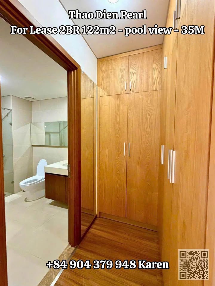 Căn hộ Thao Dien Pearl 122m² giá 35 triệu - View hồ bơi tuyệt đẹp!