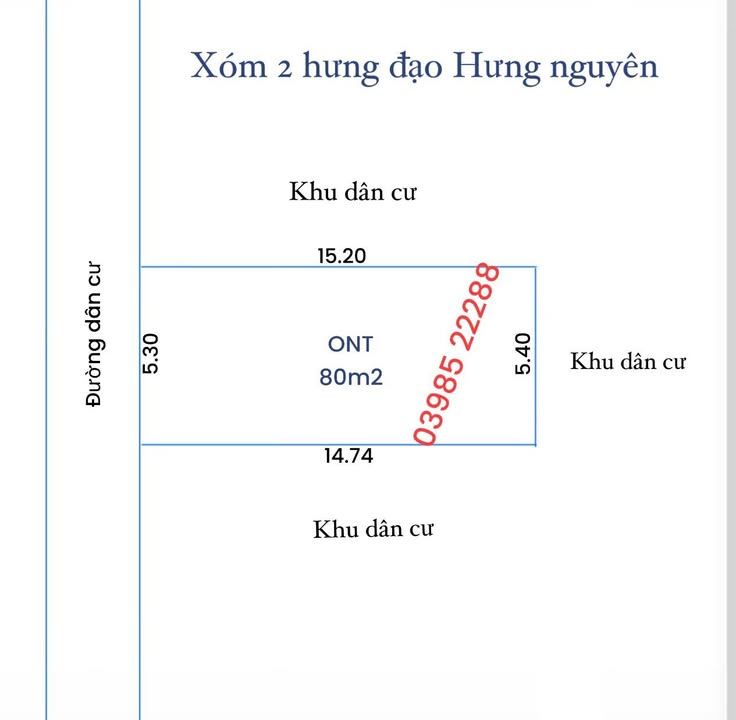 Đất nền Xóm 2 Hưng Đạo, Hưng Nguyên 80m² giá 1.1 tỷ - Đường ô tô vào tận nơi!