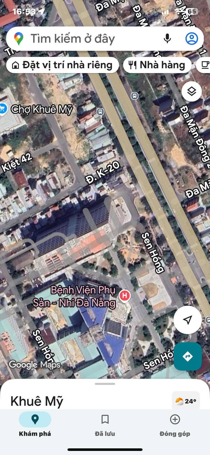 Đất mặt tiền K20 Khuê Mỹ 105m² giá 11 tỷ - Cơ hội đầu tư sinh lời cao!