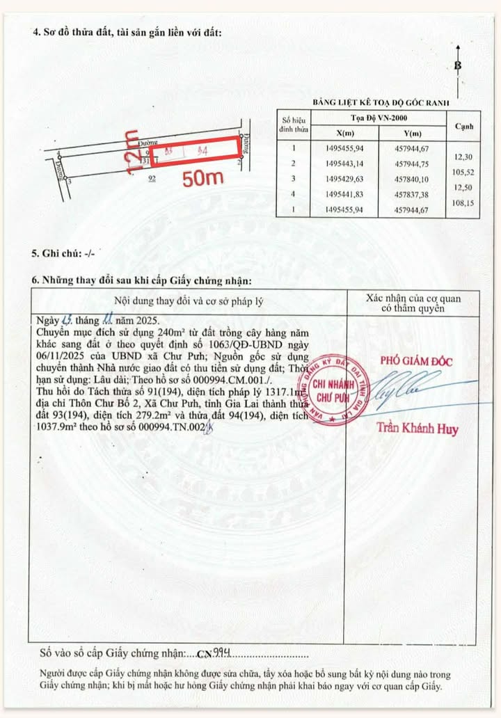 Đất nền lô góc 4800m² xã Ia Phang, Chư Pưh - Giá 330 triệu, đầu tư sinh lời!