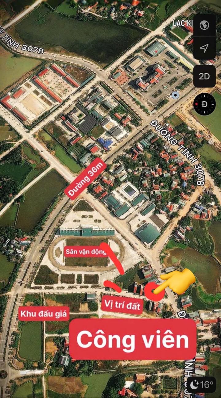 Đất thổ cư 100m² Thị trấn Tam Sơn giá 2 tỷ - Kinh doanh sầm uất!