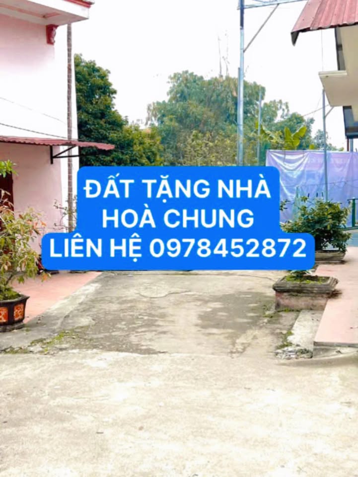 Đất Hòa Chung 122m² giá 1.x tỷ - Tặng nhà cấp 4, ô tô đỗ cửa