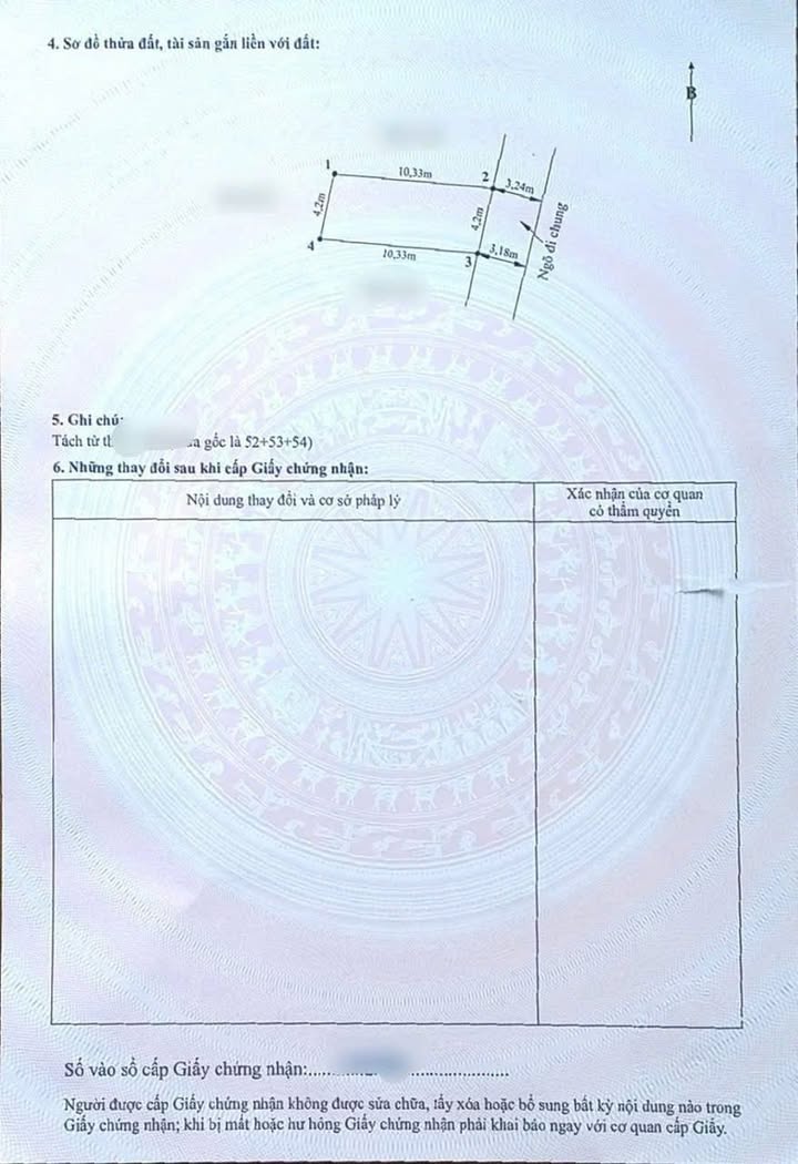 Bán lô đất ngõ Đằng Hải, Hải An, Hải Phòng 42.9m² - Hướng Đông Nam, giá 2.42 tỷ