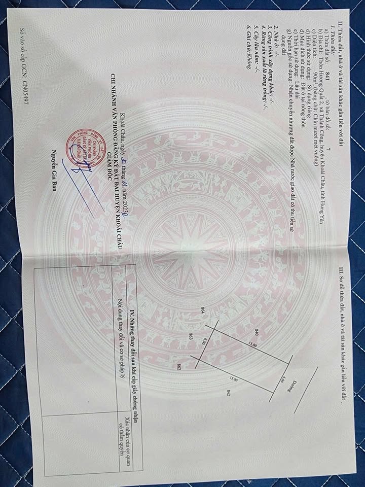 Đất nền LK3 - 24, LK3 - 25 Khoái Châu 90m² giá 2 tỷ - Đầu tư sinh lời ngay!