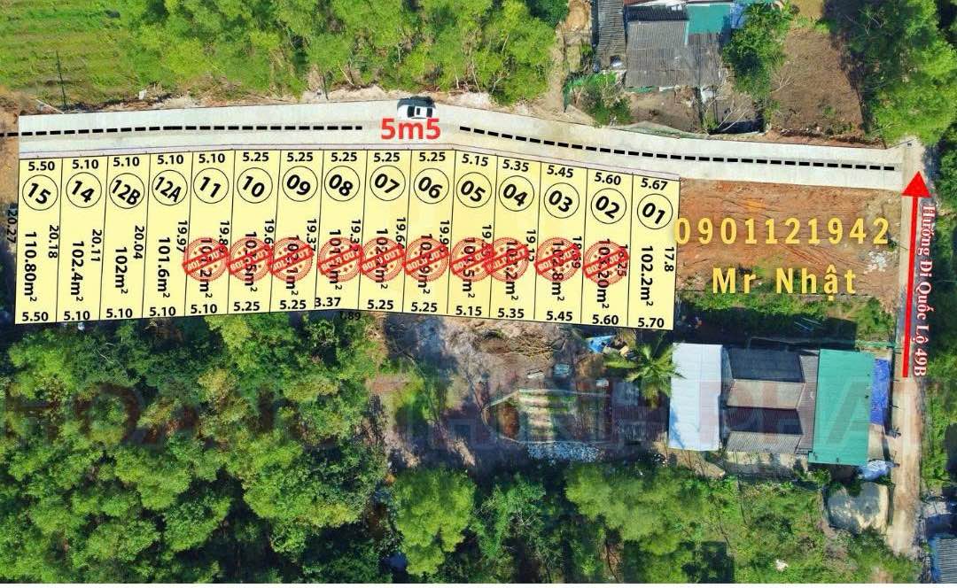 Đất Vinh An, Phú Vang, TP Huế 102m² giá 310 triệu - Đầu tư sinh lời ngay!