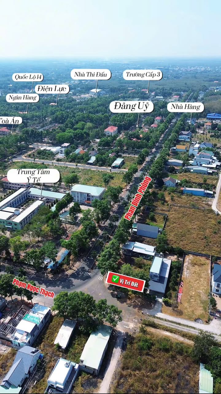 Đất nền lô góc 2 mặt tiền tại Trung Tâm Hành Chính Chơn Thành 207.8m² - Đầu tư sinh lời ngay!