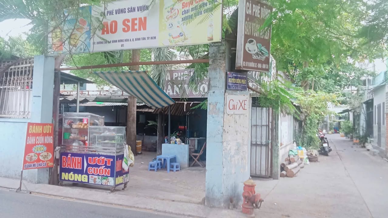 Quán cà phê góc 2 mặt tiền đường số 4, Bình Hưng Hòa A, 128m² - Sang nhượng gấp chỉ 40 triệu!