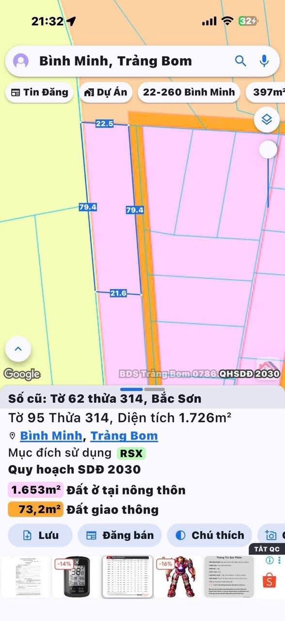 Đất nền Ấp Phú Sơn, Trảng Bom 105m² giá chỉ 280 triệu - Cơ hội đầu tư tuyệt vời!