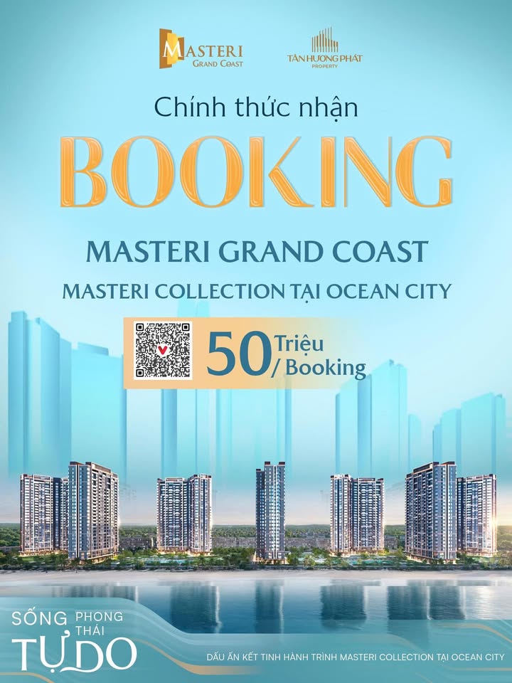 Căn hộ Masteri Grand Coast Hưng Yên 72.498m² - Tầm nhìn hồ Wonder Wave Park tuyệt đẹp!