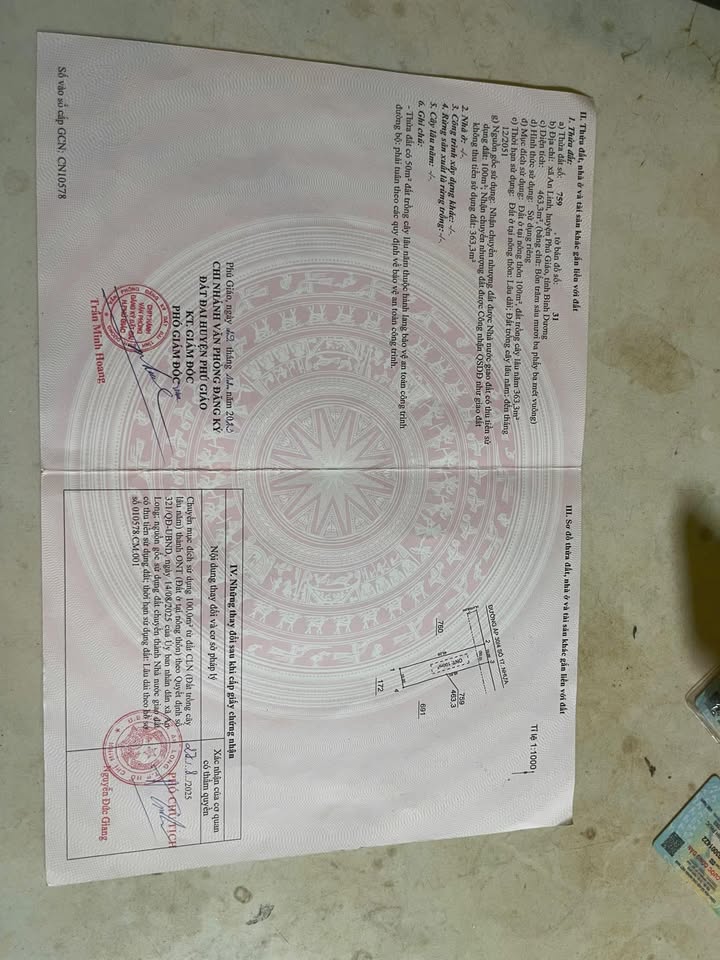 Đất nền đường nhựa An Linh, Phú Giáo, 4600m² giá 1.3 tỷ - Cơ hội đầu tư hấp dẫn!