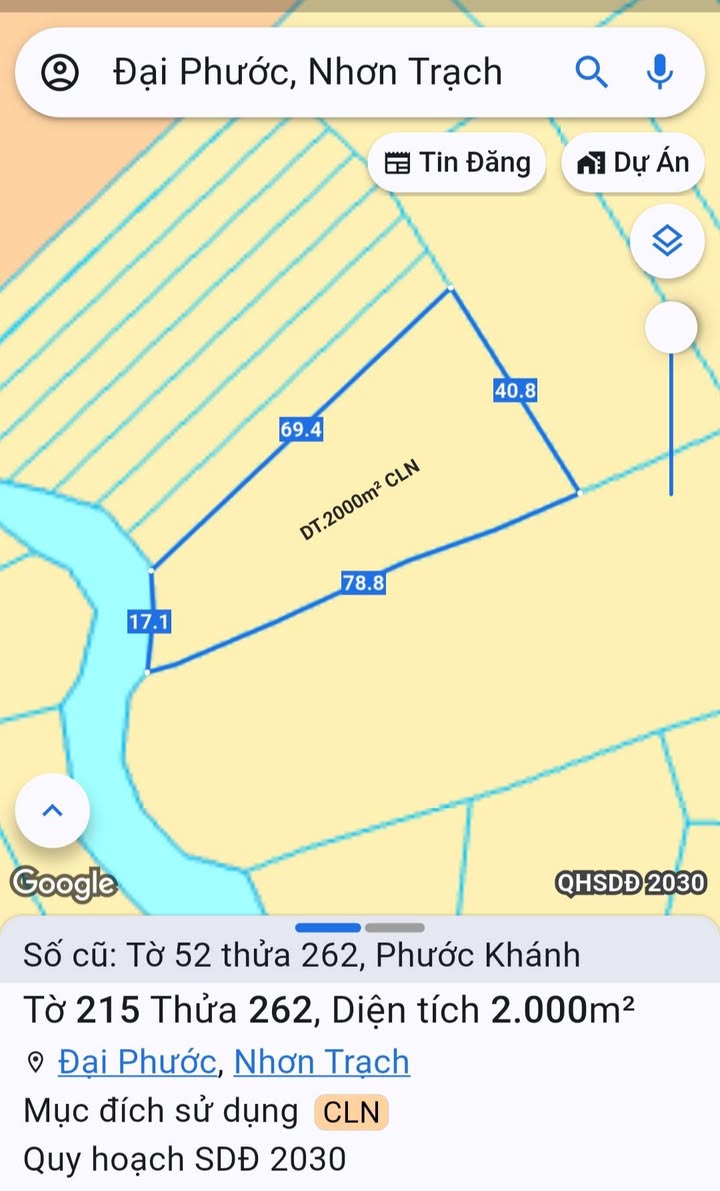 Đất nông nghiệp 2000m² tại Xã Phước Thiền, Nhơn Trạch - Giá chỉ 1.76 tỷ!