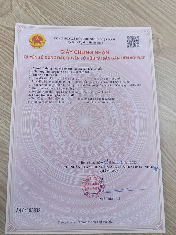 Nhà mặt tiền Võ Nguyên Giáp 435m² giá 4.1 tỷ - Tiềm năng đầu tư cao!