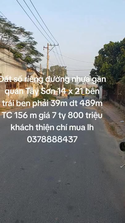 Đất nền riêng đường nhựa TP. Thuận An 489m² giá 7.8 tỷ - Sổ riêng chính chủ!