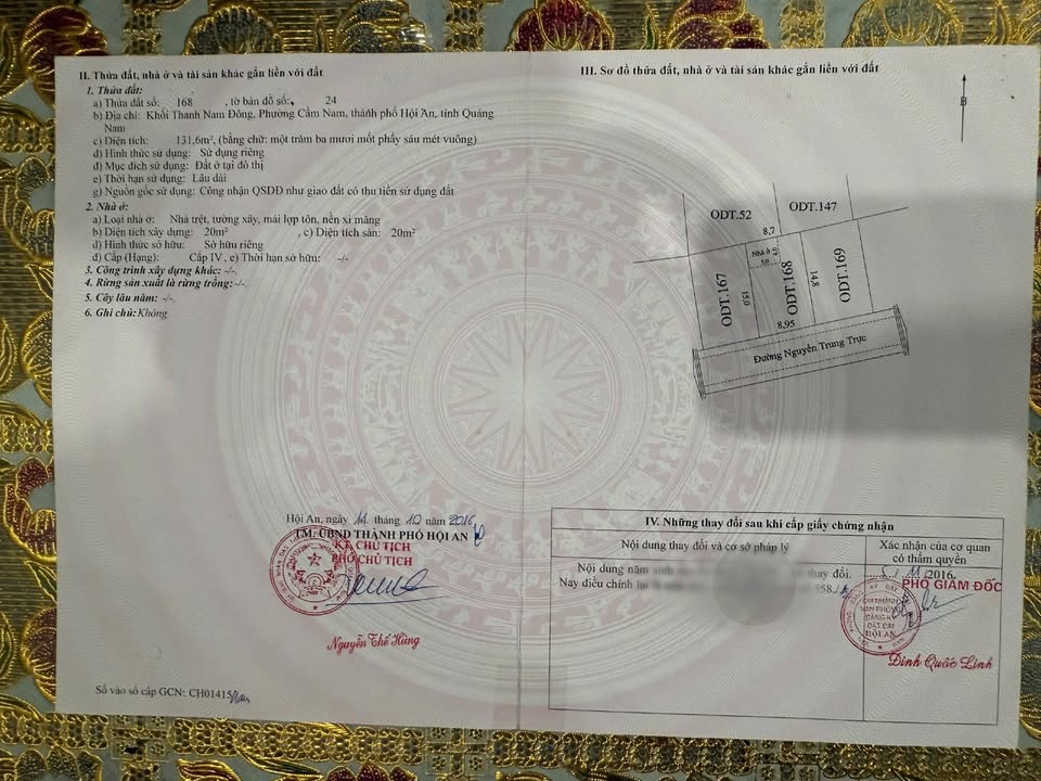 Đất nền Hội An 131,6m² giá 2.6 tỷ - Pháp lý rõ ràng, vị trí đắc địa!