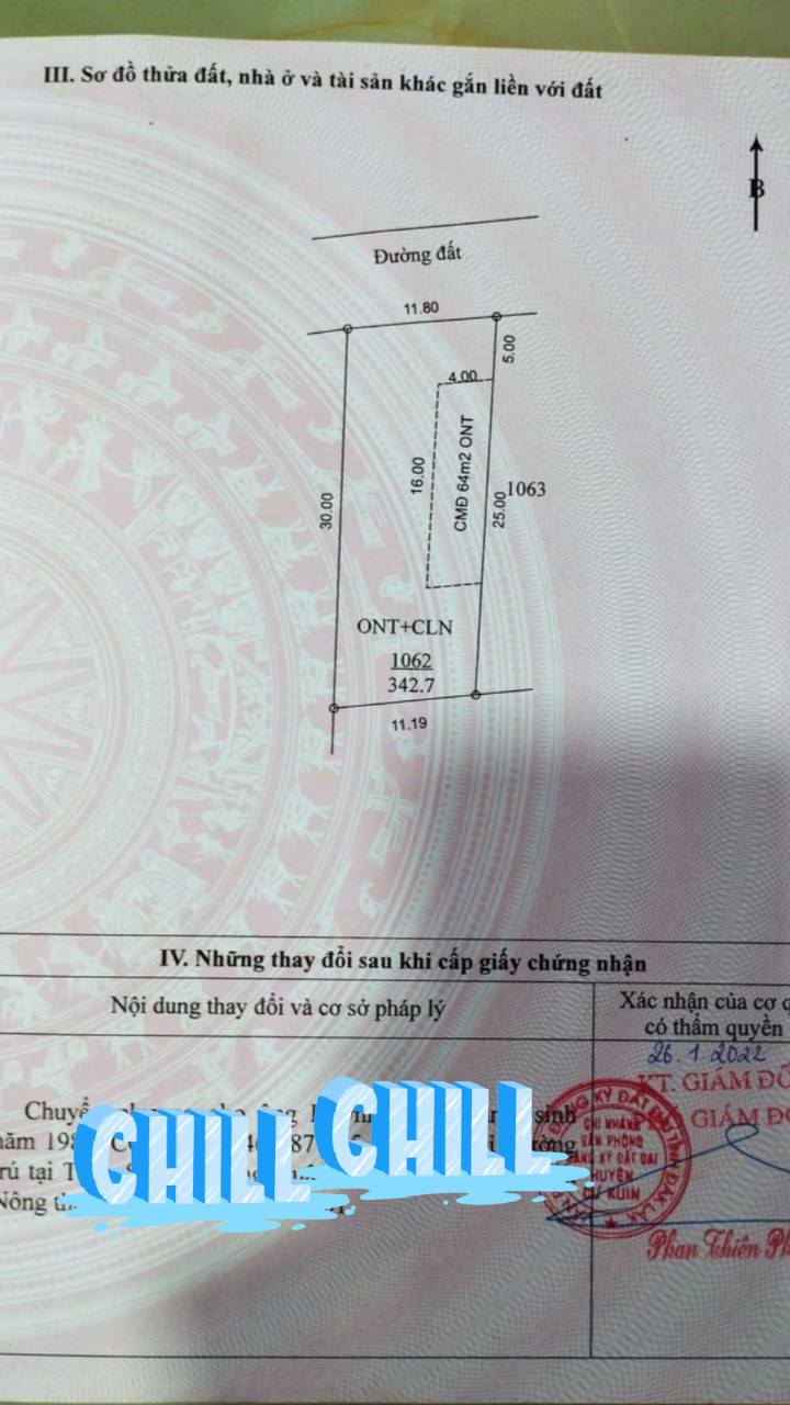 Đất thổ cư Buôn Huê 354m² giá 950 triệu - Bán gấp cuối năm!