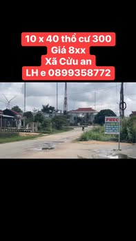 Đất thổ cư Xã Cửu An 400m² giá 870 triệu - Gần chợ và khu hành chính!