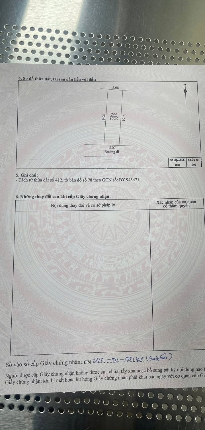 Đất thổ cư 100m² tại Phố Hoa, Hiệp Hòa, Bắc Giang giá 1 tỷ - Đầu tư sinh lời!