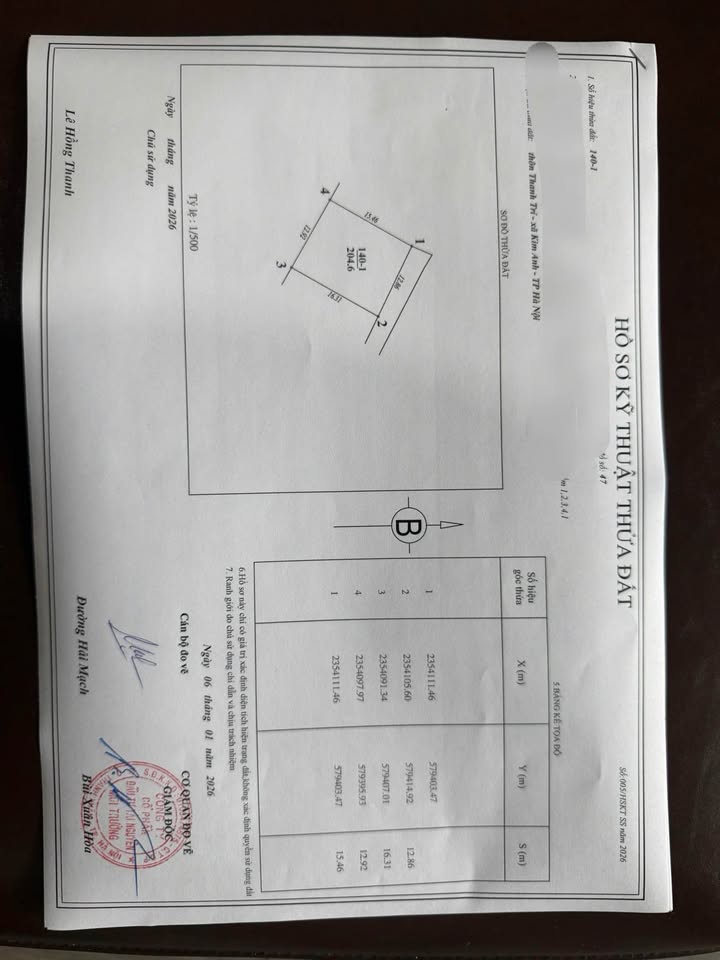 Đất nền Thanh Trí, Sóc Sơn 204m² giá 1 tỷ - Đất nở hậu, mặt tiền rộng
