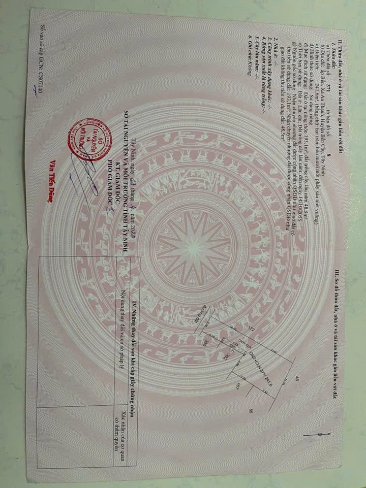 Đất nền An Thạnh, Bến Cầu 380m² giá 1.15 tỷ - Sổ hồng chính chủ!