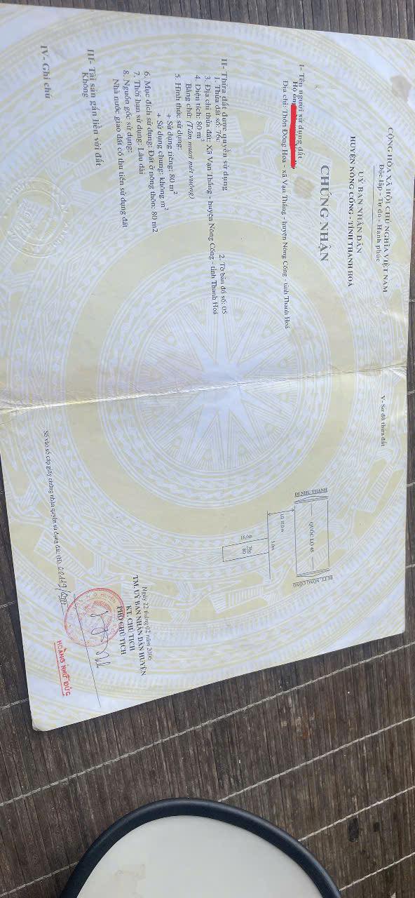 Đất nền đường QL45, xã Vạn Thắng 80m² - Cơ hội đầu tư hấp dẫn!