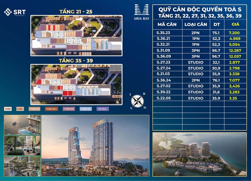 Căn hộ Aria Bay Hạ Long 22,000m² - Đầu tư sinh lời, trải nghiệm cuộc sống thượng lưu!