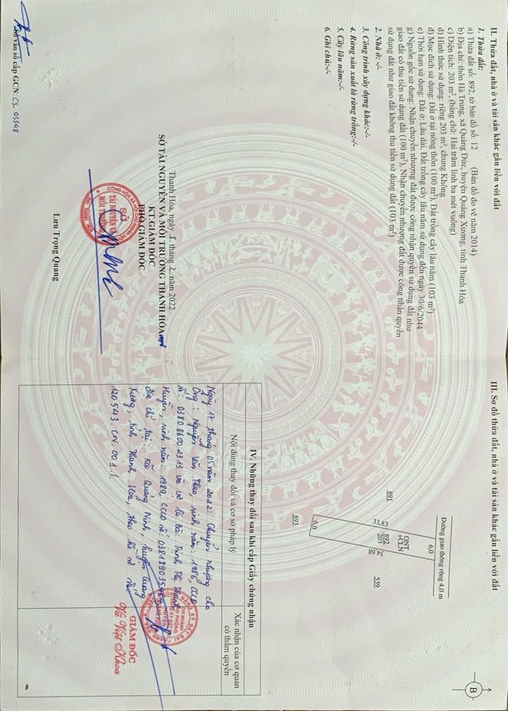 Đất thổ cư 100m² tại Quảng Đức, Quảng Xương, giá 6xx triệu - Cơ hội đầu tư tuyệt vời!