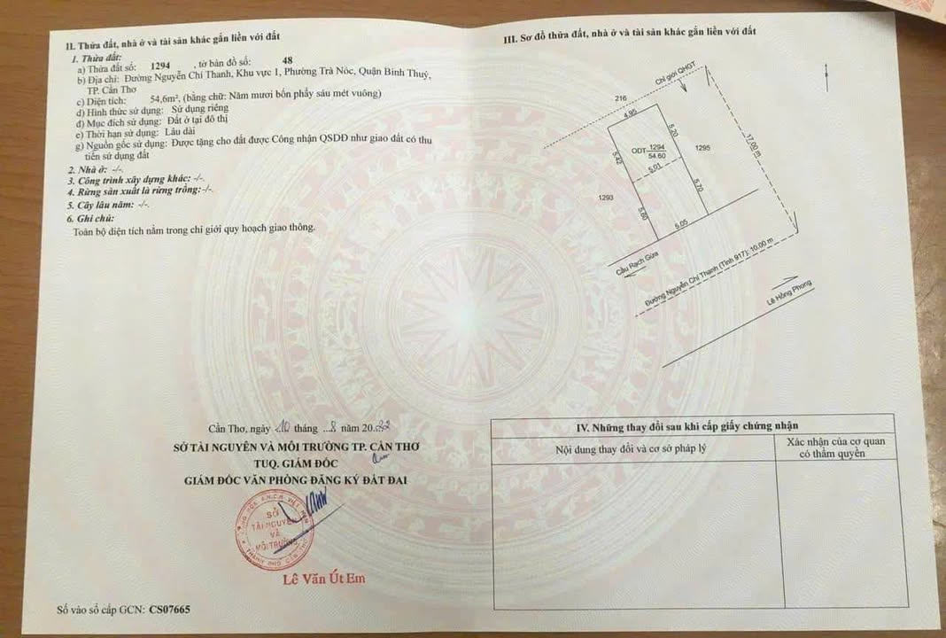 Bán nhà thổ cư mặt tiền Nguyễn Chí Thanh 54.6m² giá 3 tỷ - Kinh doanh đắc địa!