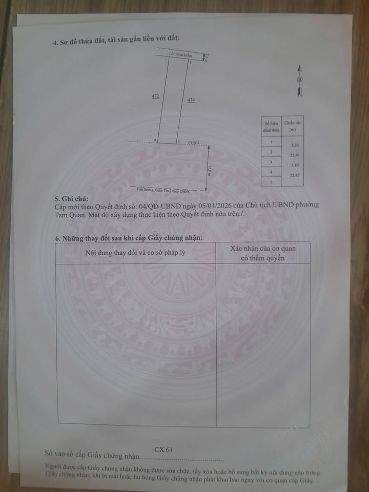 Đất nền khu dân cư Xuân Thủy, Tam Quan 120m² giá chỉ từ 600 triệu - Cơ hội đầu tư hiếm có!