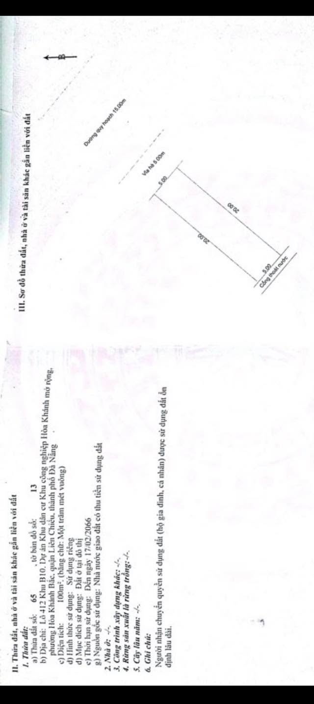 Bán đất mặt tiền Đường B1 – Hồng Phước, 100m² giá 5 tỷ - Đất sạch, pháp lý rõ ràng!