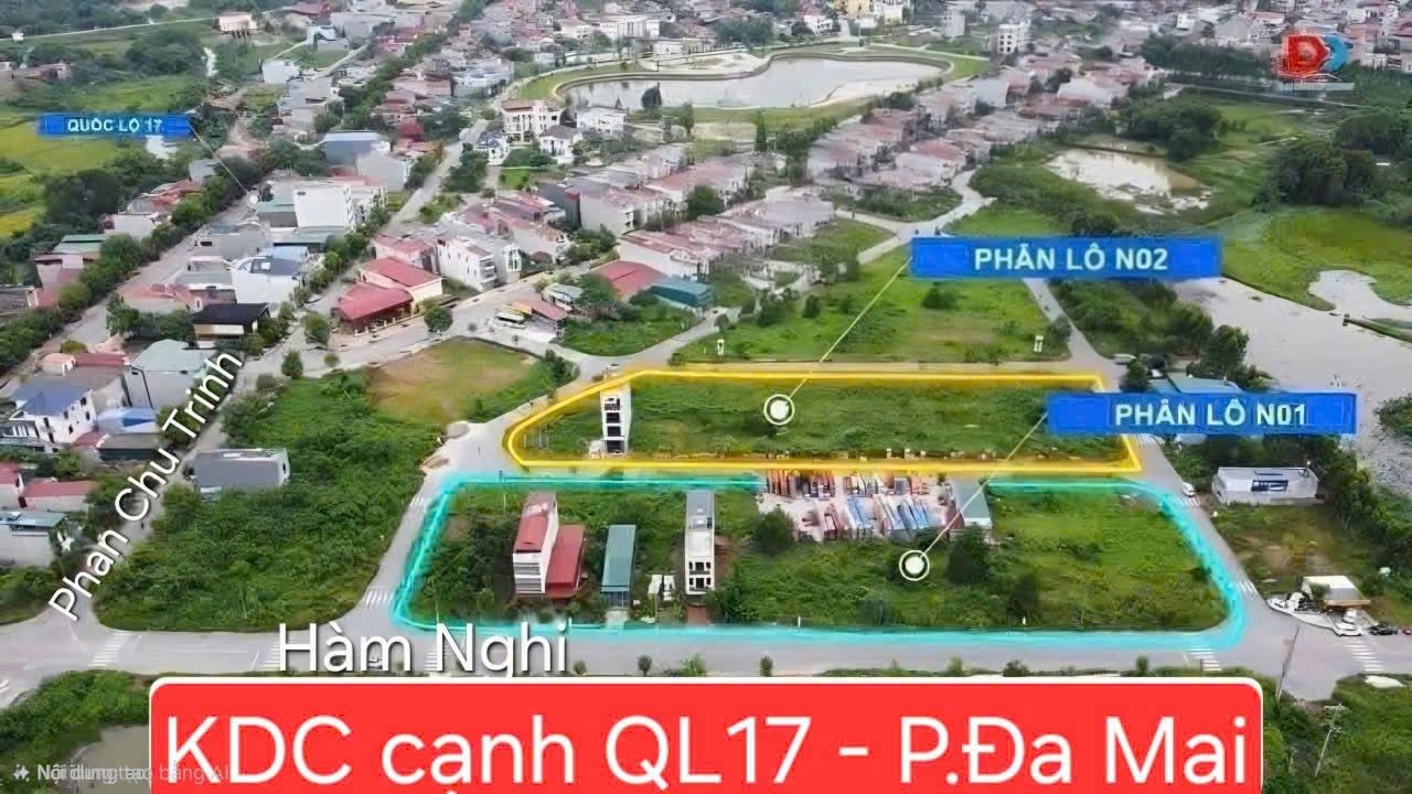 Đất nền KDC cạnh QL17 - Đa Mai - Bắc Giang 85m² giá 3 tỷ - Đầu tư sinh lời hấp dẫn!
