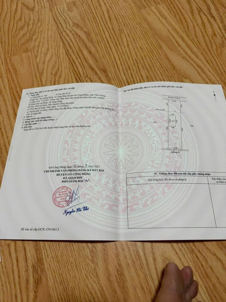 Đất mặt tiền Đường tỉnh 862, Xã Tăng Hoà, 780m² giá 3.9 tỷ - Cơ hội đầu tư tuyệt vời!