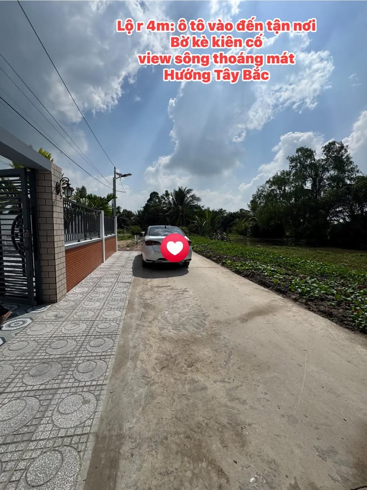 Đất thổ cư Xã Thạnh Lộc, Huyện Châu Thành 150m² giá 520 triệu - Nhà vườn hoàn thiện, view sông thoáng mát!