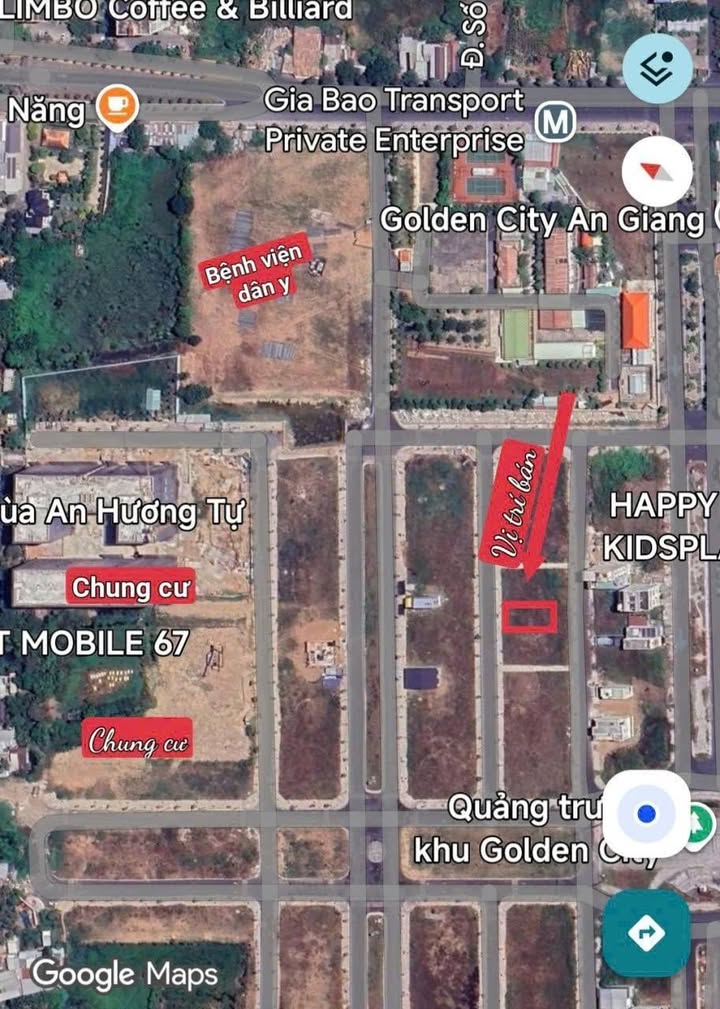 Đất nền Golden City Long Xuyên 100m² giá 2 tỷ - Mặt tiền N10B, vị trí đắc địa!
