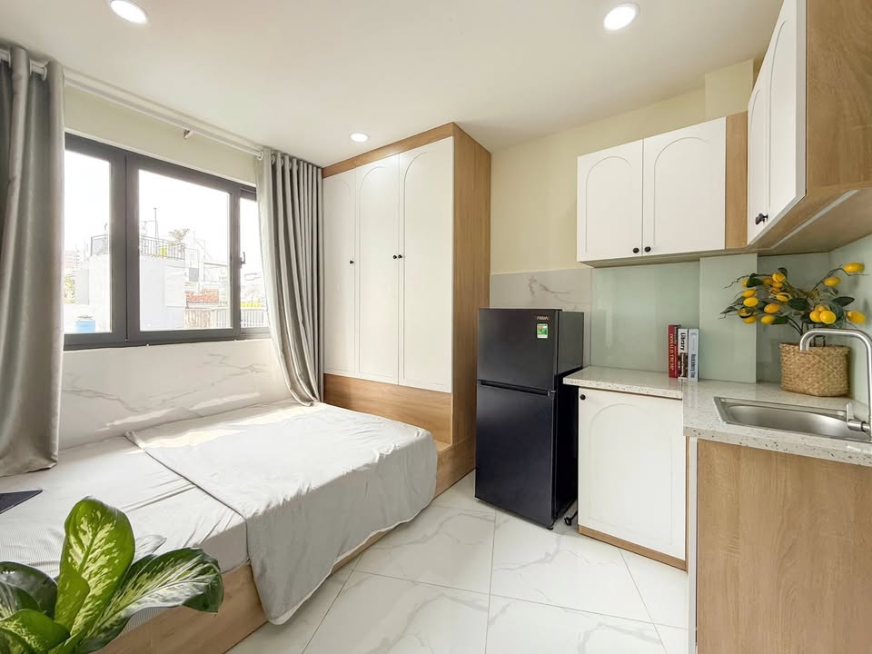 Căn hộ cho thuê 1PN Lý Thường Kiệt, Tân Bình - Thiết kế hiện đại, giá thỏa thuận!